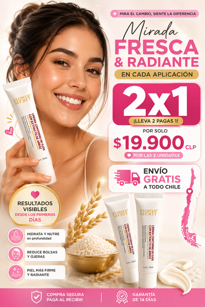 Contorno de Ojos con Extracto de Arroz 2x1