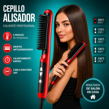 Cepillo Alisador Anti Frizz